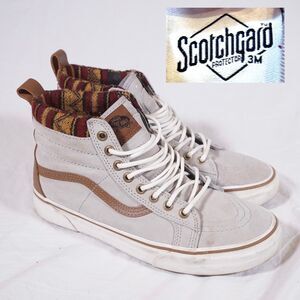 Vans Sk8 Hi Scotchgard Aztek Flannel MTE Hiking Mens 7.5